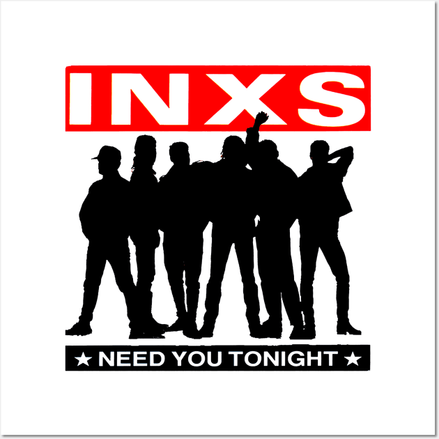 The INXS 1977 Wall Art by Lula Pencil Art